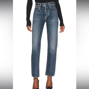 Agolde High Rise 90's Pinch Waist Jeans in Portrait